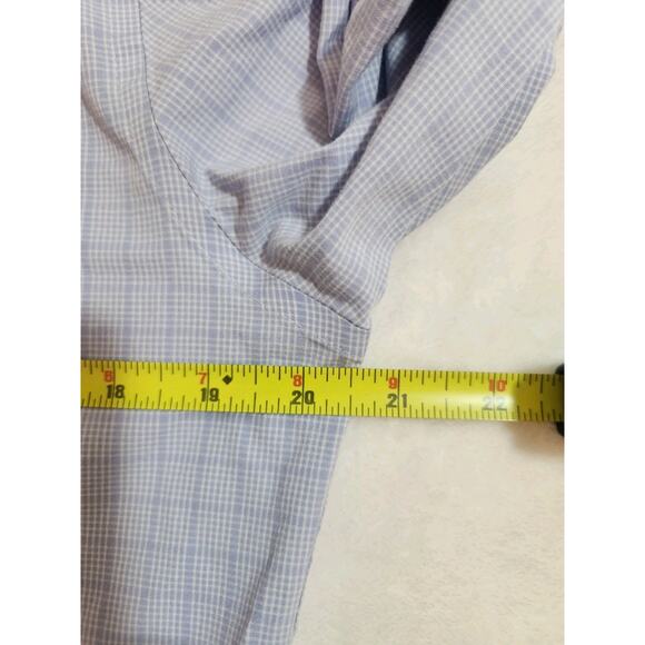 Bonobos Shirt Mens Small Short Blue Check Athletic Long Sleeve Preppy Business - Picture 6 of 12
